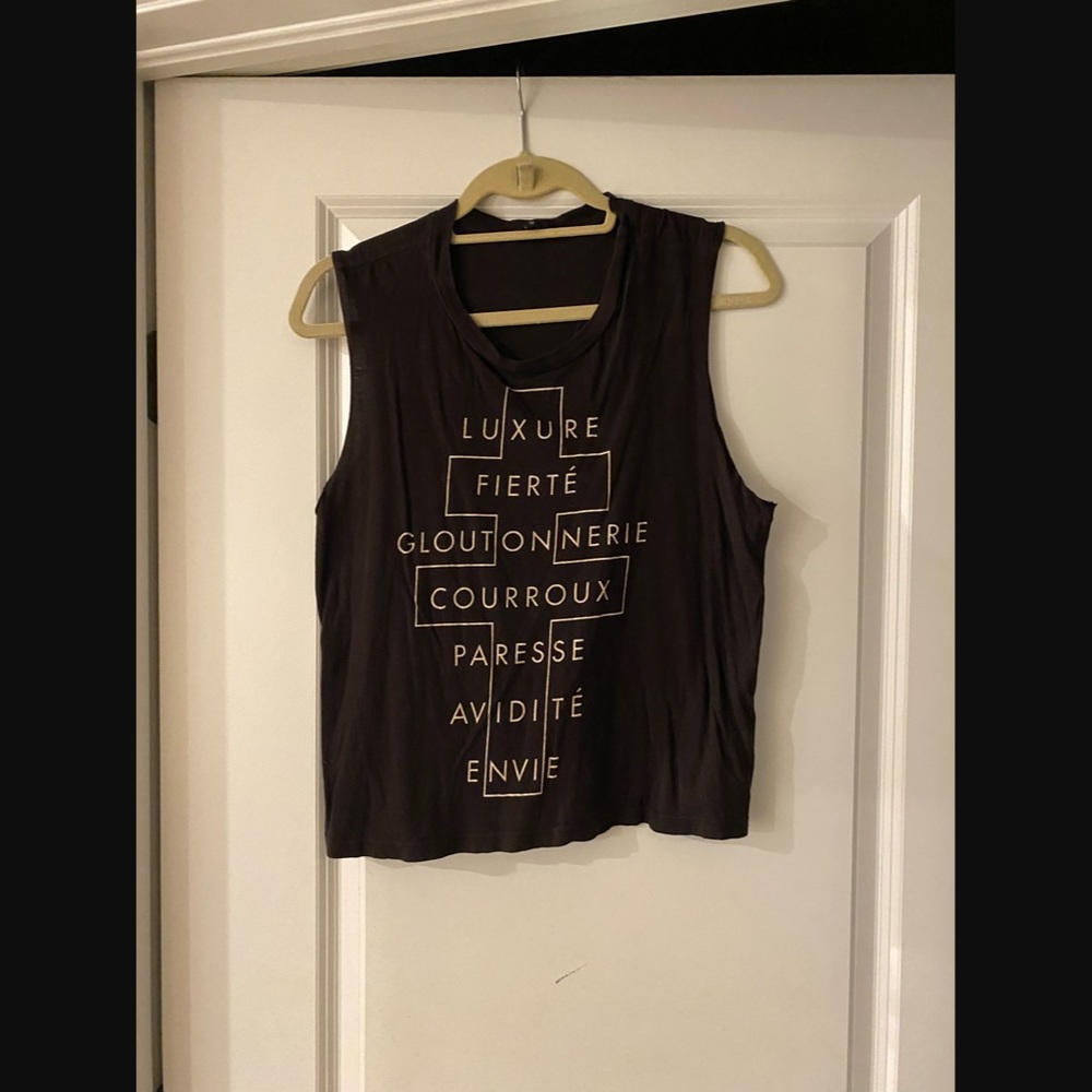 Cropped Graphic Tank